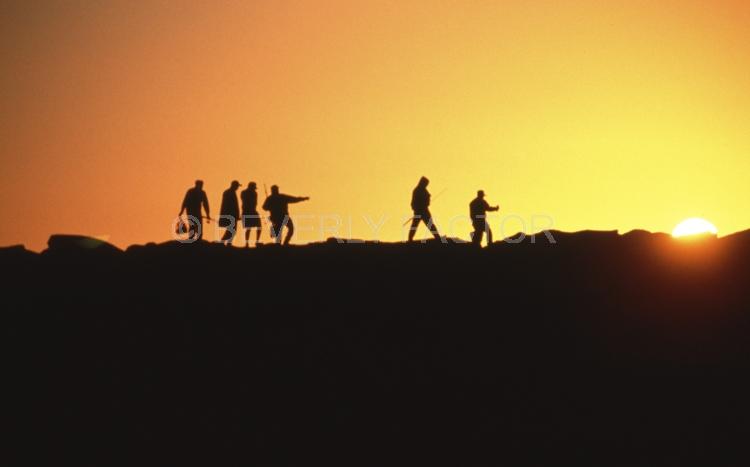 Island;dana point;california;sky;yellow;fishermen;sillouettes